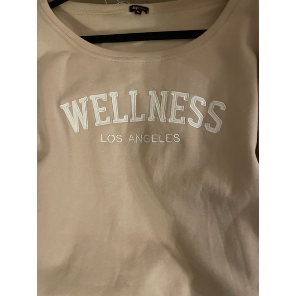 Angel Cult ‘WELLNESS Los Angeles’ Cropped Sweatshirt size XL(Juniors) - Picture 3 of 4
